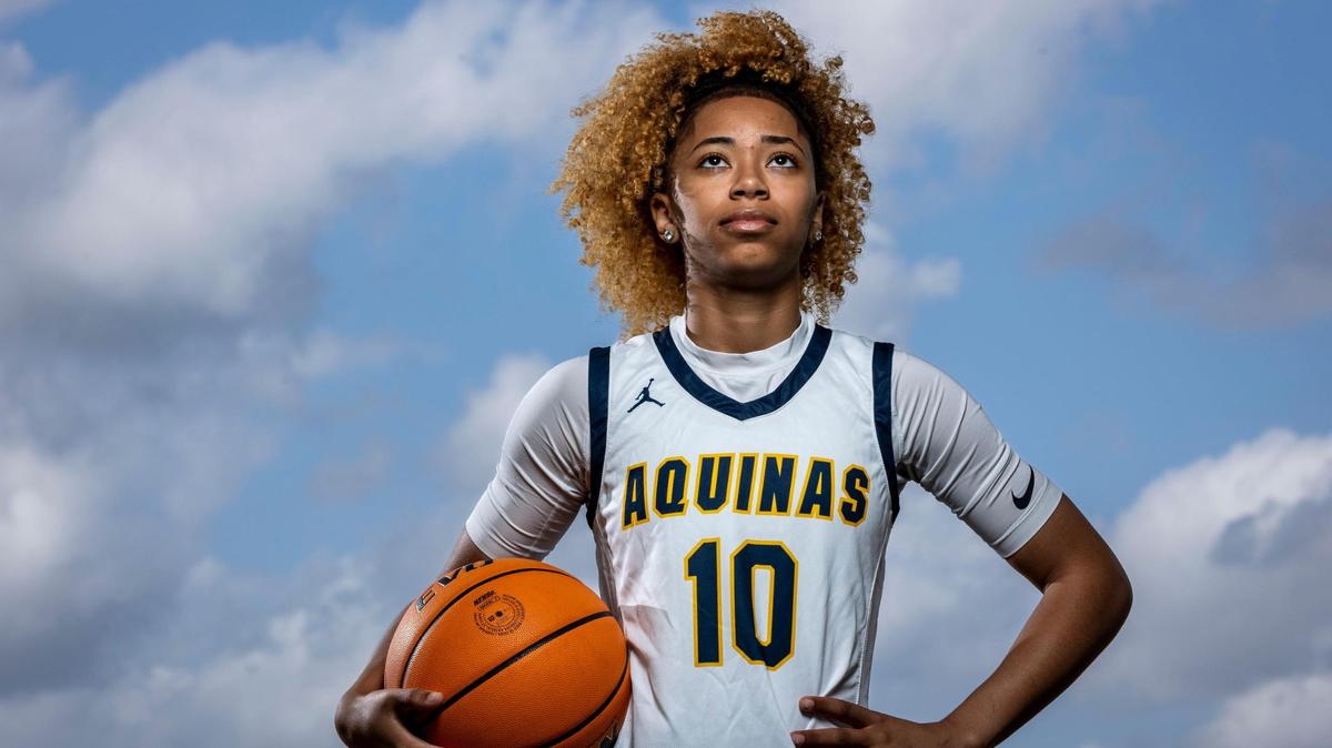 Cooper City, Florida, March 12, 2024 - Khadee Hession, St. Thomas Aquinas, photographed at Brian Piccolo Park in Cooper City.