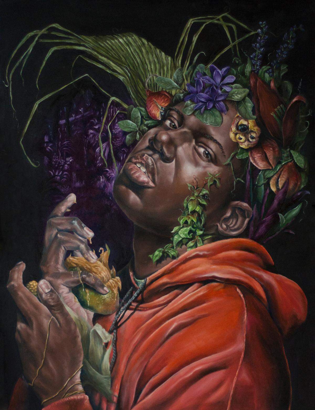 Work by Miami’s Cornelius Tullock is showcased at Le Art Noir at the African Heritage Cultural Arts Center.