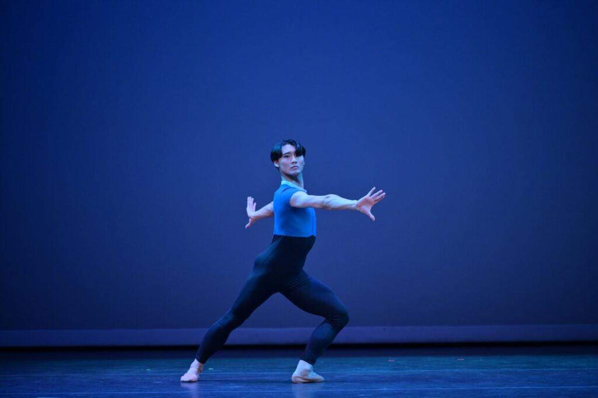 Dancer Ataru Matsuya, of the Arts Ballet Theatre of Florida, in “Taiko Man” by Vladimir Issaev.