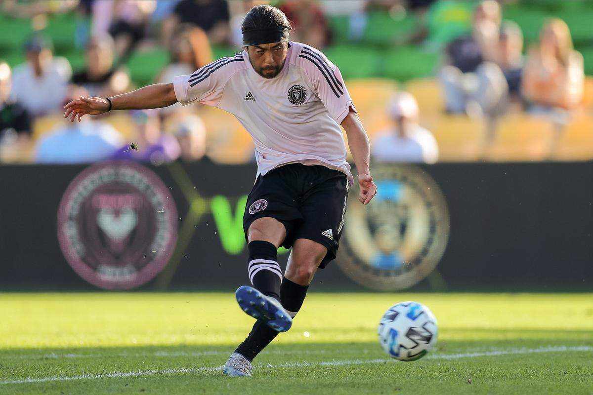 Lee Nguyen of Inter Miami CF against the Philadelphia Union in a preseason game on Saturday, Feb. 15, 2020 in St. Petersburg, FL. (Photo by Mike Carlson