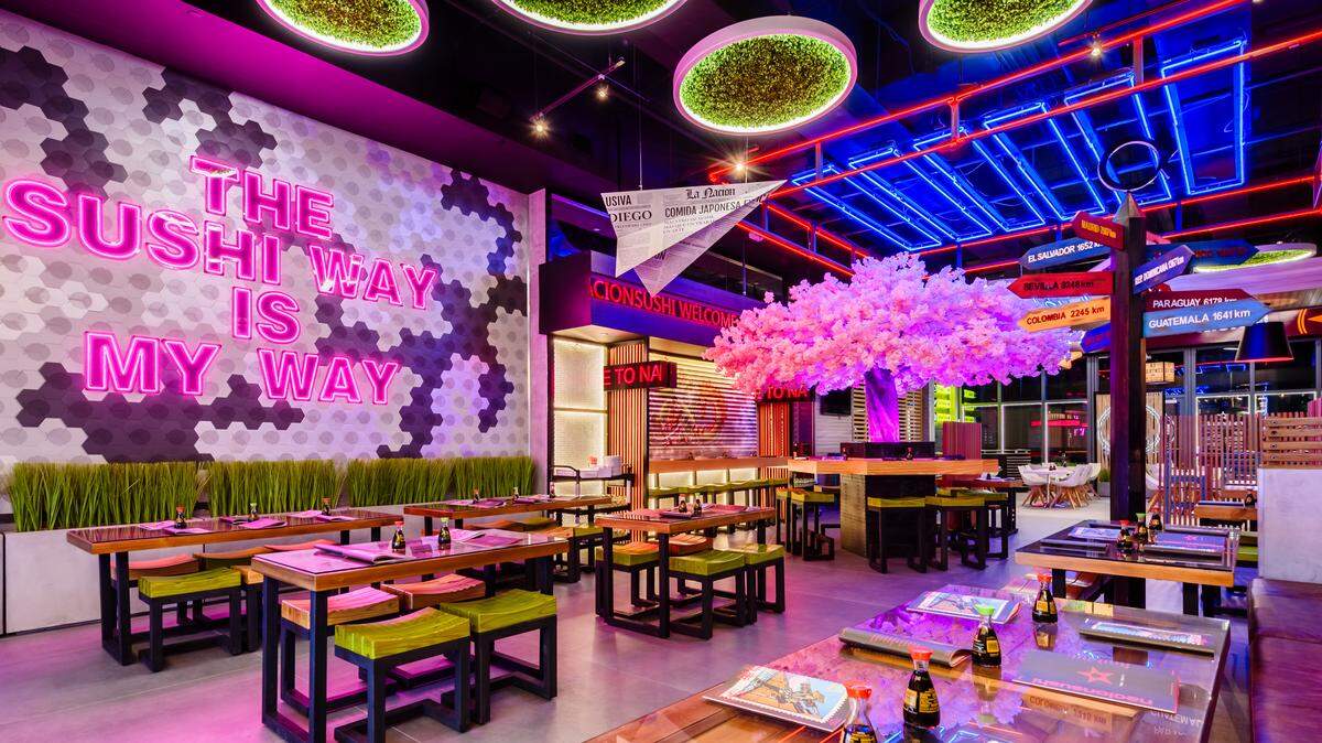 The colorful Nacionsushi, which has locations across South and Central America as well as Spain, is now open in Doral.