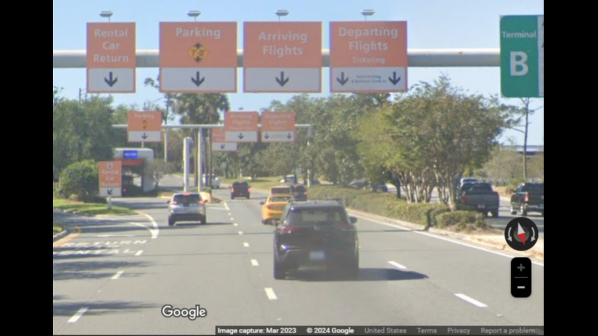 A Tampa man is accused of driving his vehicle through a perimeter gate at Orlando International Airport and driving around the tarmac, police say.