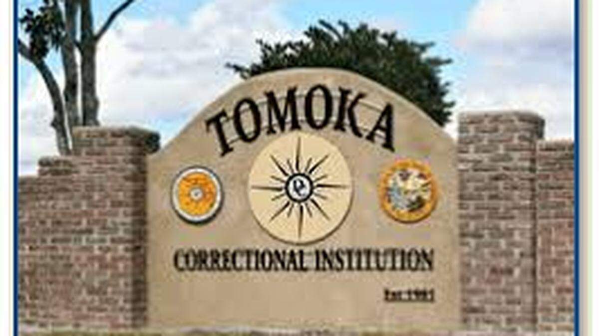 Prison officials boarded up windows at Tomoka Correctional Institution as Hurricane Dorian approached.