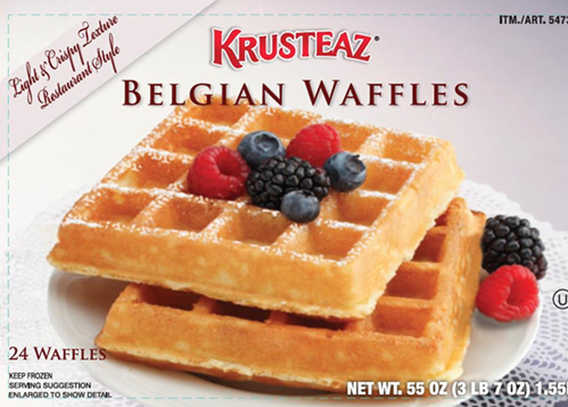 Krusteaz Belgian Waffles were recalled from some Costco locations