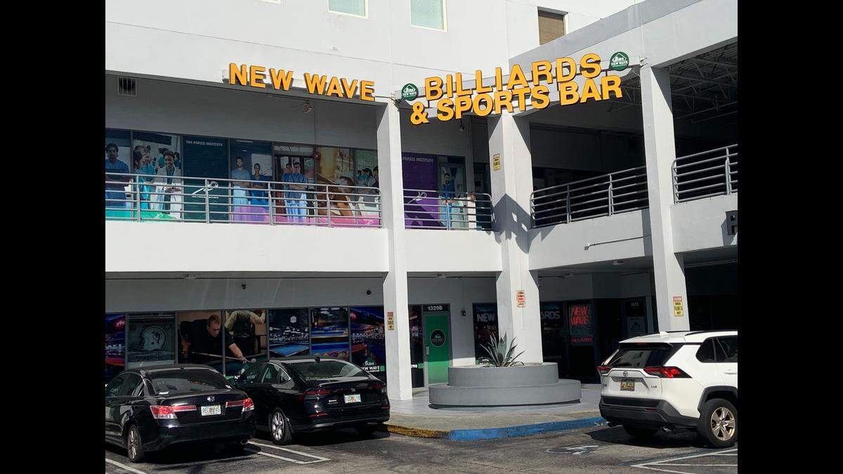 New Wave Billiards & Sports Bar, 1403 SW 107th Ave., in West Miami-Dade, across the street from FIU’s main campus.