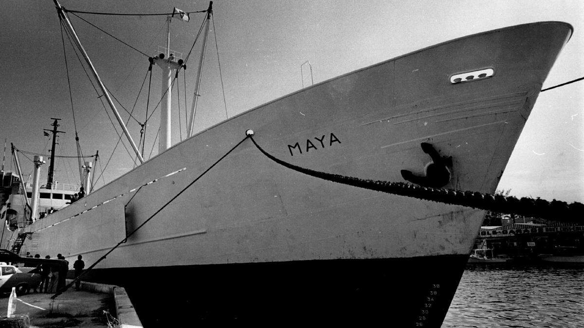 Back In 1977, a boat on the Miami River was found loaded with bananas and 130 pounds of heroin.
