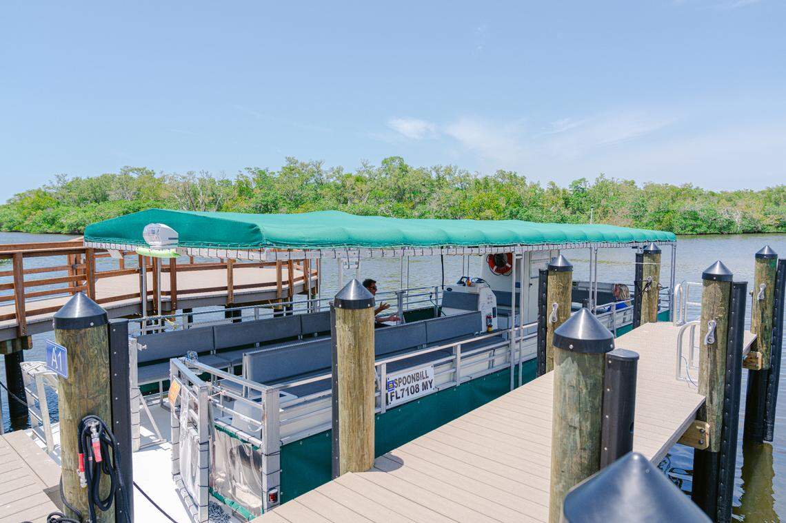 The Perry Hotel guests can hop aboard a complimentary shuttle boat to Barefoot Beach, one of Naples’ most peaceful coastal gems.