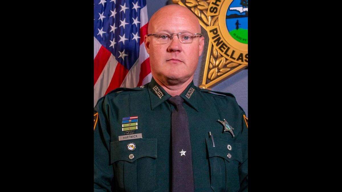 The victim was identified as 51-year-old Pinellas County Sheriff’s Deputy Michael Hartwick, who has been with the department 19 years, Sheriff Bob Gualtieri said.