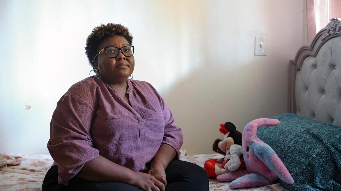 She once worked in healthcare, but now twin teenage daughters require all her time