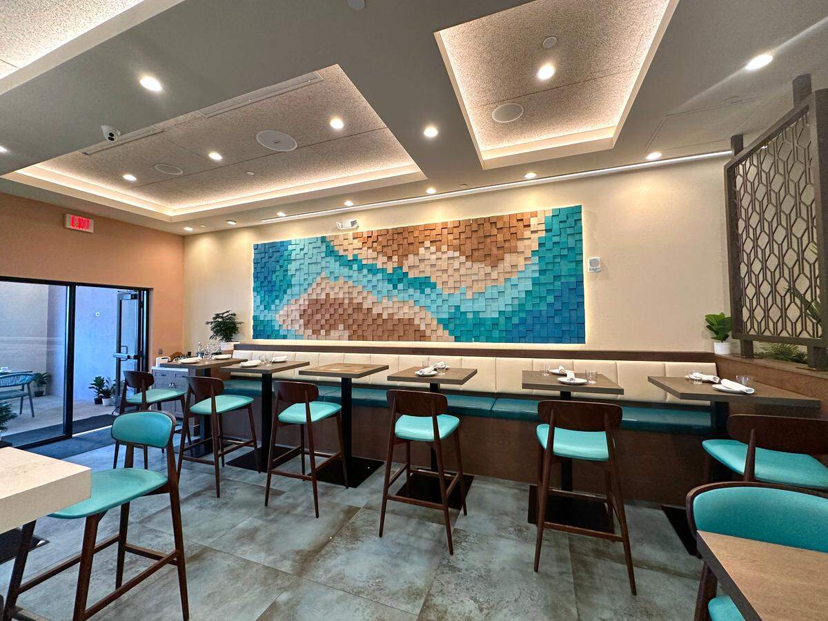 El interior de Pisco y Nazca en Miracle Mile, en Coral Gables.