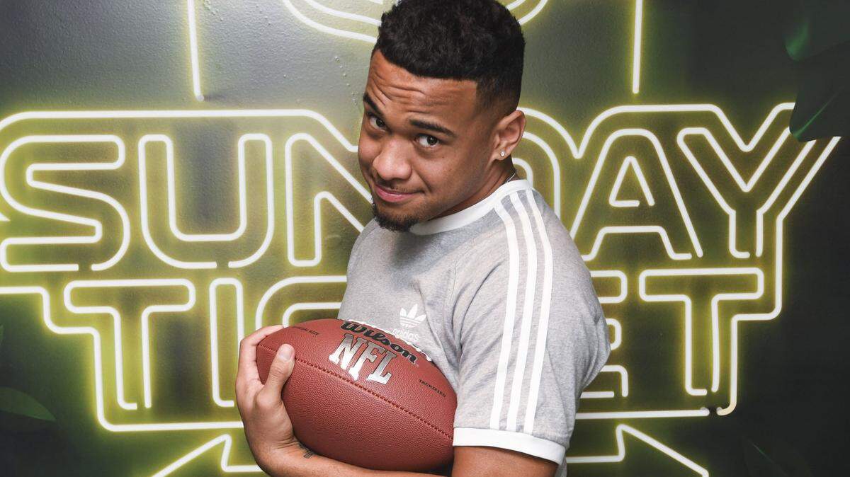 IMAGE DISTRIBUTED FOR DIRECTV - Tua Tagovailoa, quarterback of the Alabama Crimson Tide, at the DIRECTV NFL SUNDAY TICKET Lounge on Thursday Jan. 30, 2020, in Miami. (Peter Barreras/AP Images for DIRECTV)
