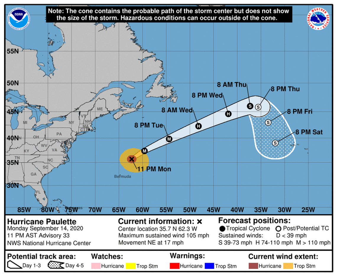Hurricane Paulette is finally finished crossing over Bermuda, and it’s expected to keep strengthening throughout the week.