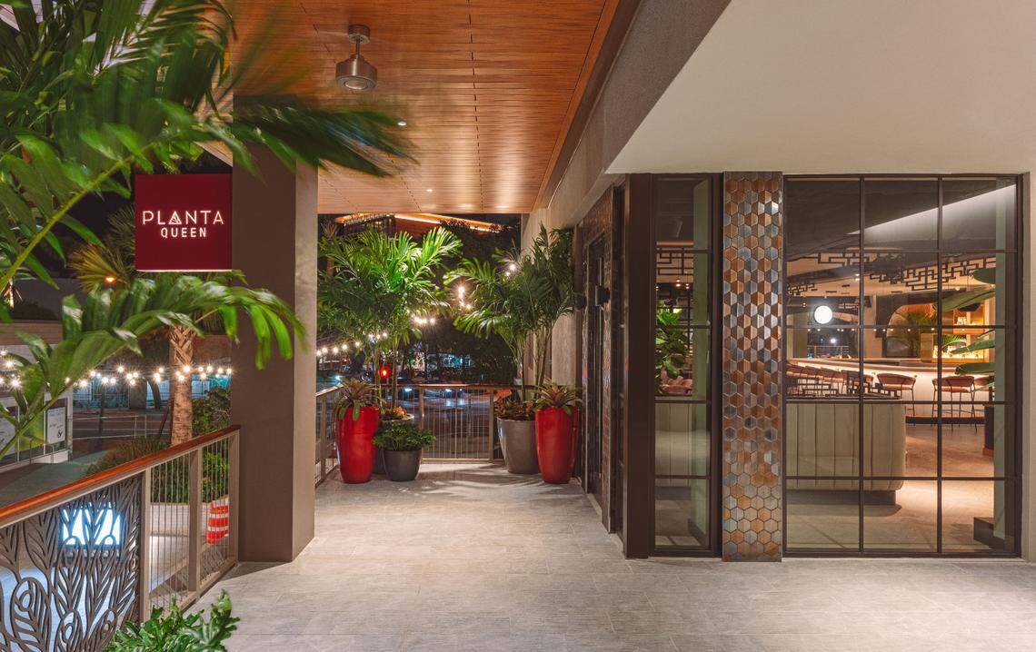 The entrance of Planta Queen in Coconut Grove.