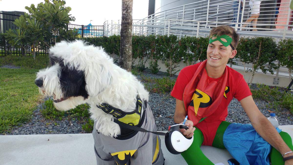 Pirate, aka Batman, and Arthur Crocker, of Key West.