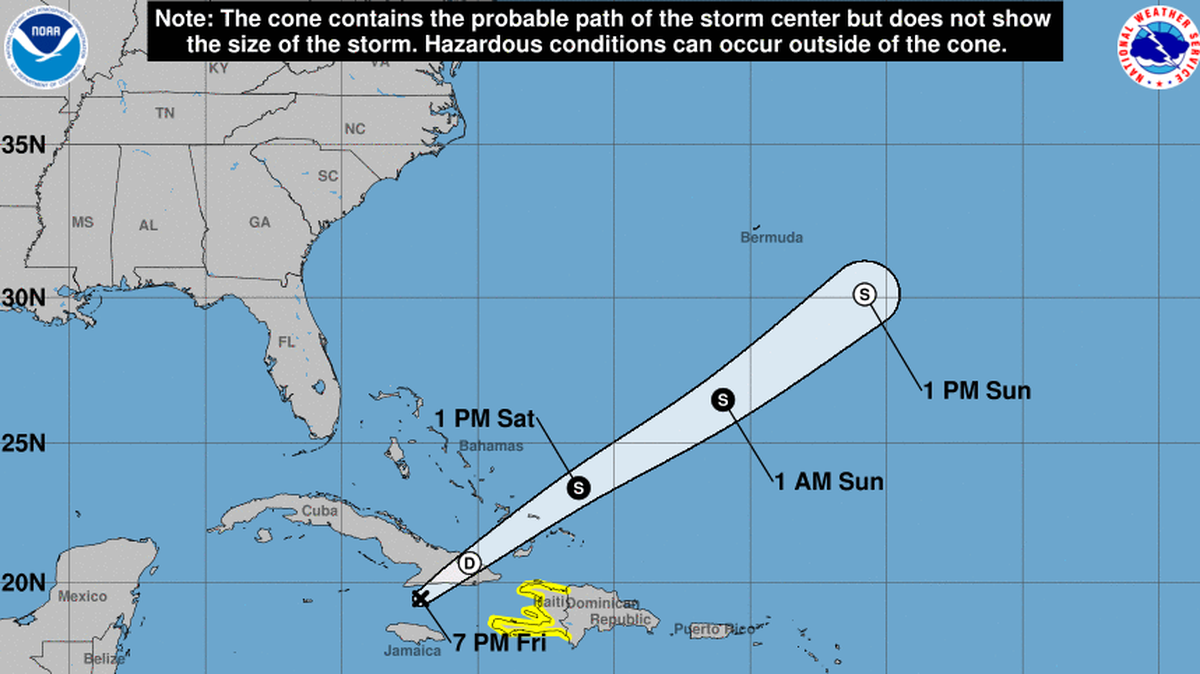 Potential Tropical Cyclone Twenty-Two is no longer expected to strengthen into Tropical Storm Vince but it is still impacting several countries in the Caribbean Sea, the National Hurricane Center said Friday, Nov. 17, 2023.