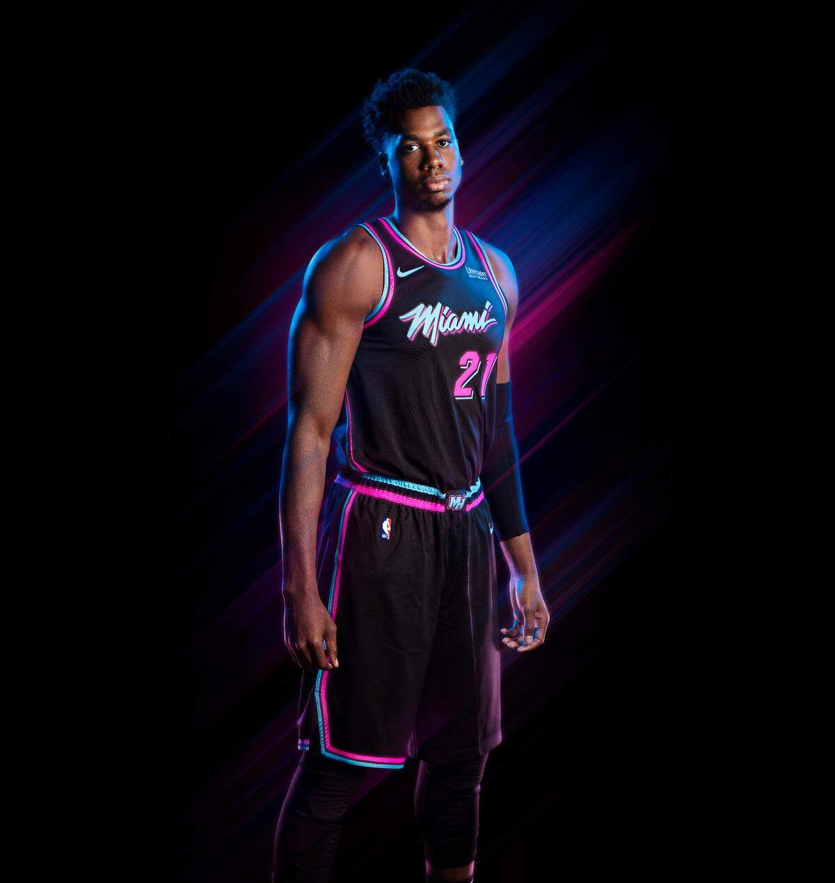 The Heat debuted the “Vice Nights” uniform Nov. 9.