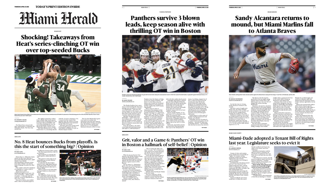 A new way to get the latest news in your Miami Herald morning edition