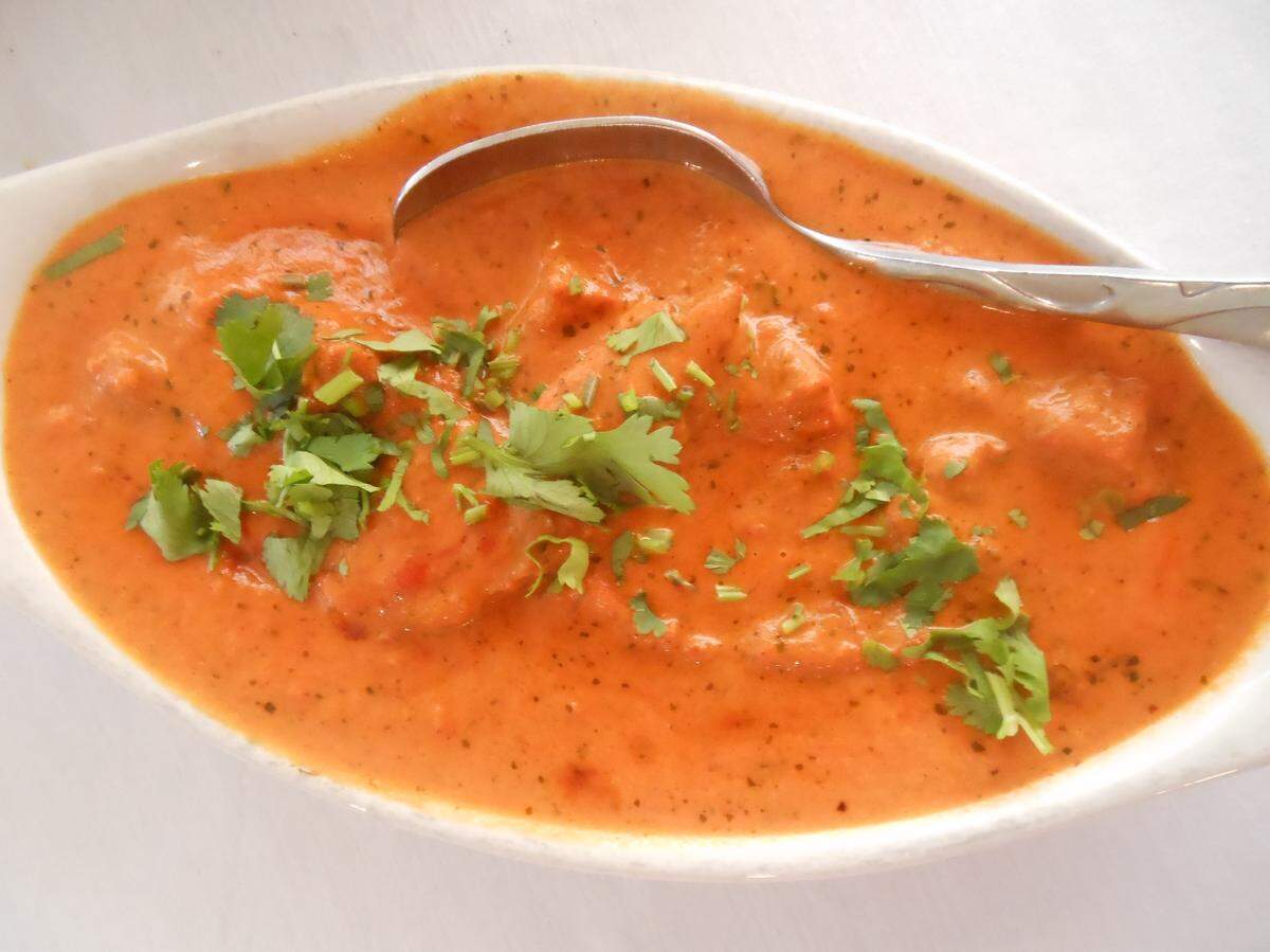 Butter chicken at Punjab Indian Café.