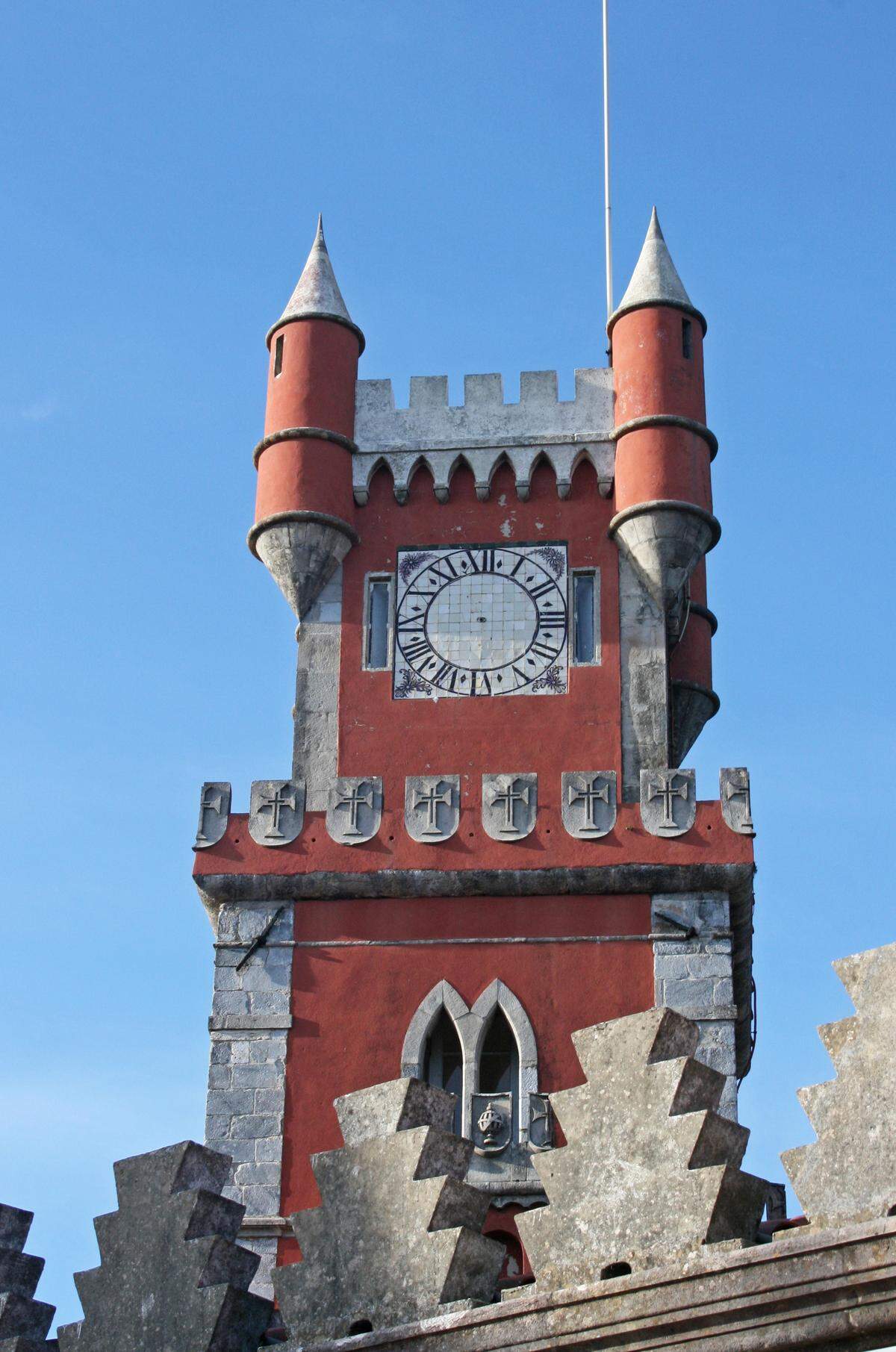 King Ferdinand II of Portugal built a romantic hilltop palace of his own in Sintra, outside Lisbon. The Pena Palace is a mix of German Romanticism and Portuguese styles.