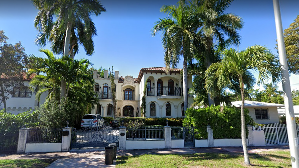 Artur Shehu’s colonial-style villa in Miami Beach.