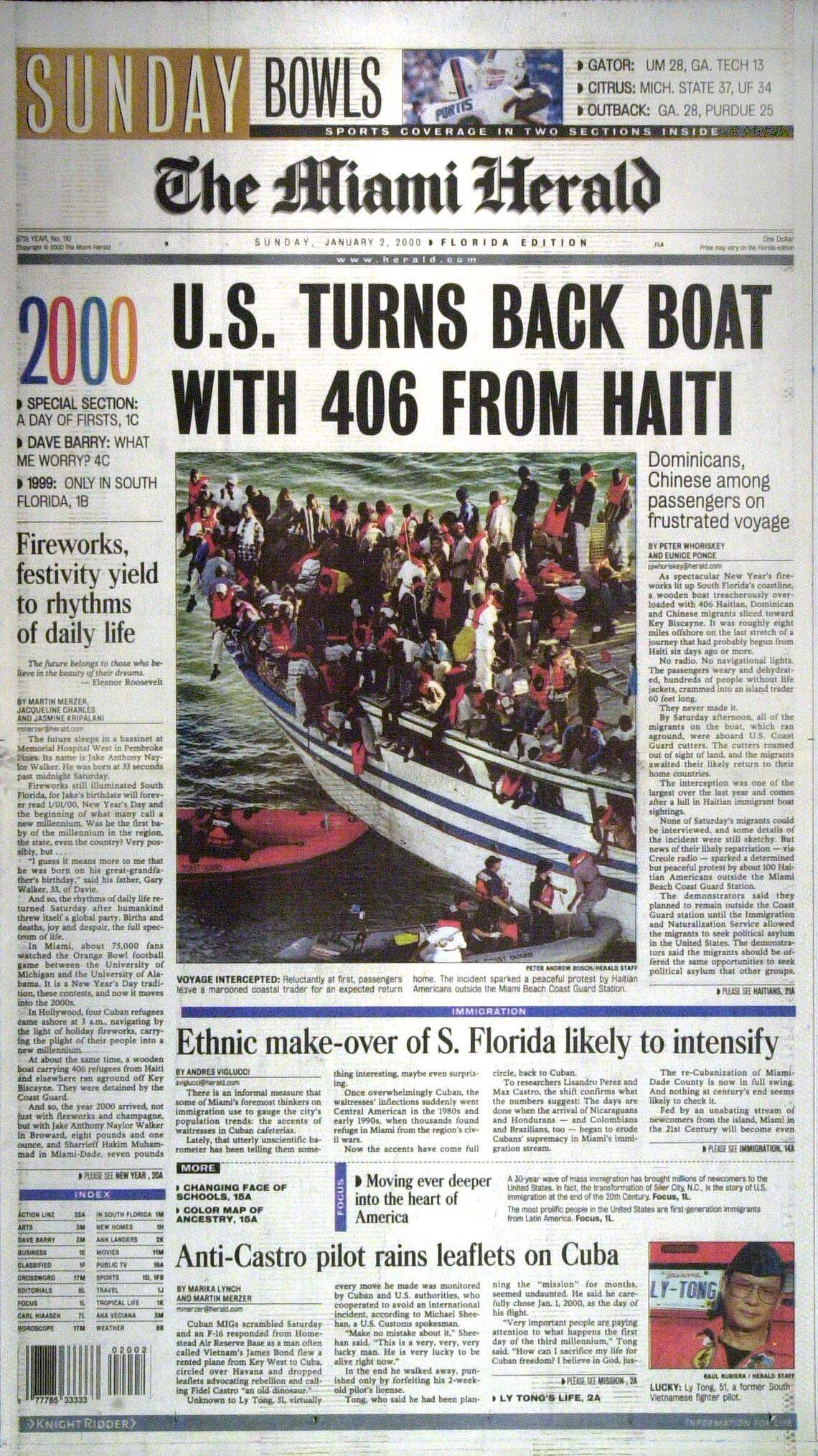 New Year's Day, 2000.