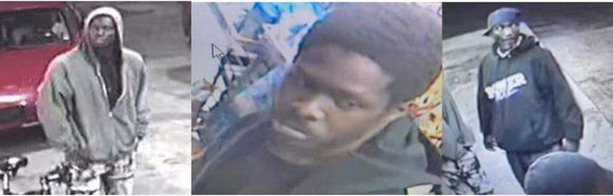The three suspects in the March 9 robbery of an Exxon station in unincorporated Broward. The man on the far right, BSO says, was identified as Tony Lee, who was arrested Wednesday.