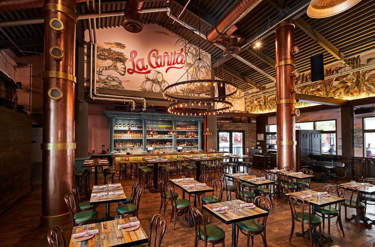 The interior of Michelle Bernstein’s La Cañita