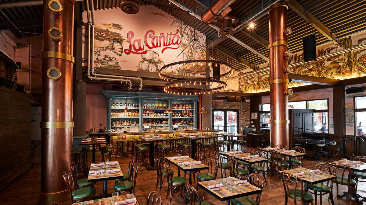 The interior of Michelle Bernstein’s La Cañita