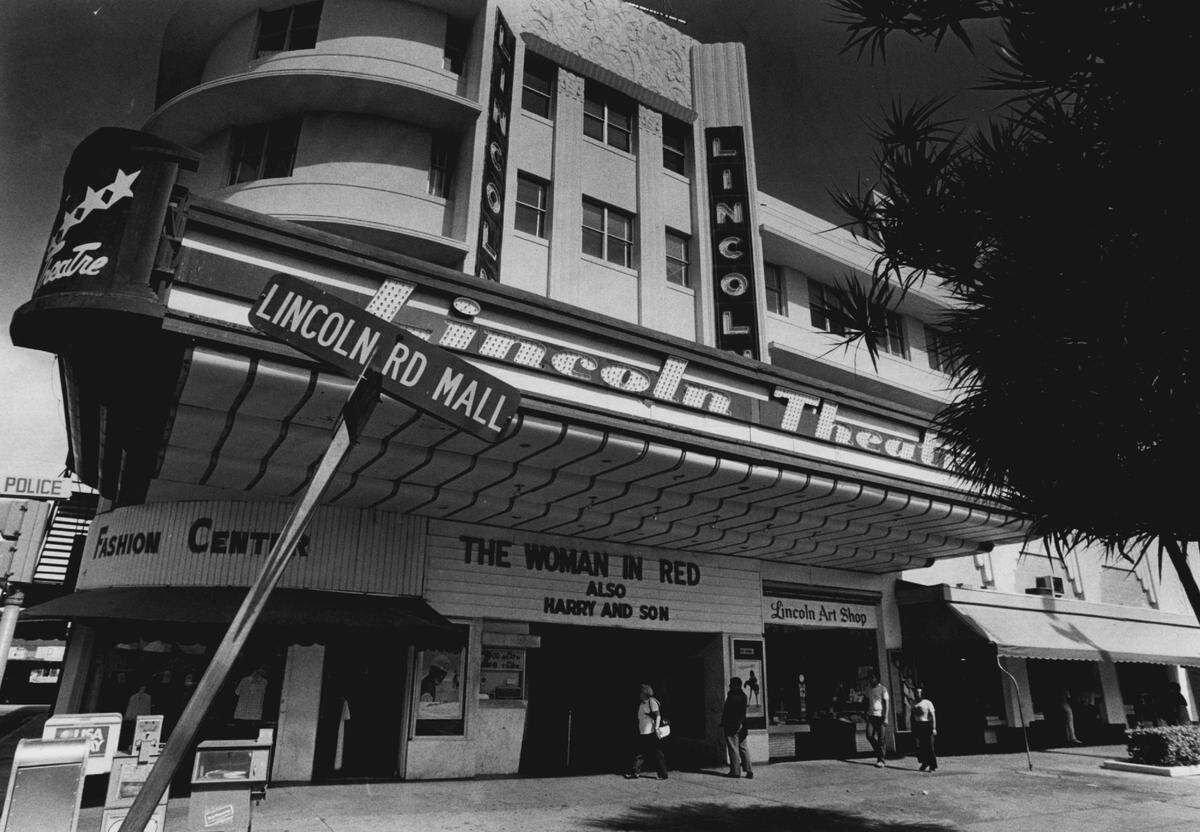 The Lincoln Theatre on Lincoln Road in the 1980s.