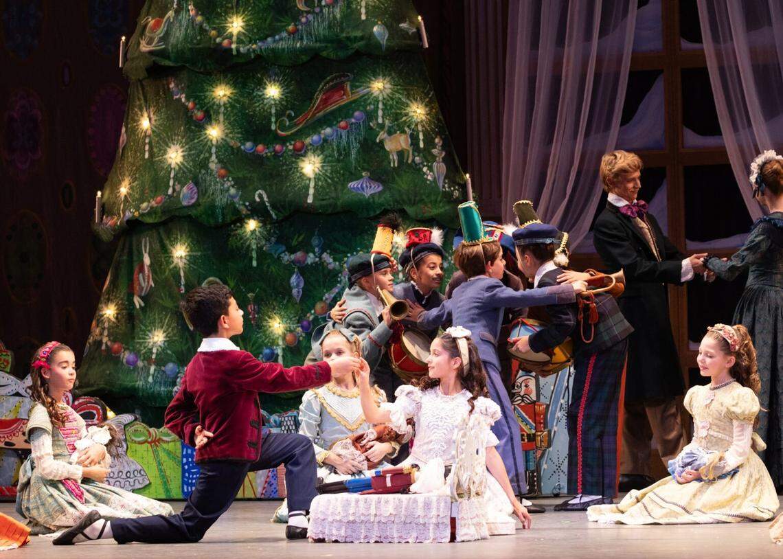 Miami City Ballet School students in George Balanchine’s “The Nutcracker.”