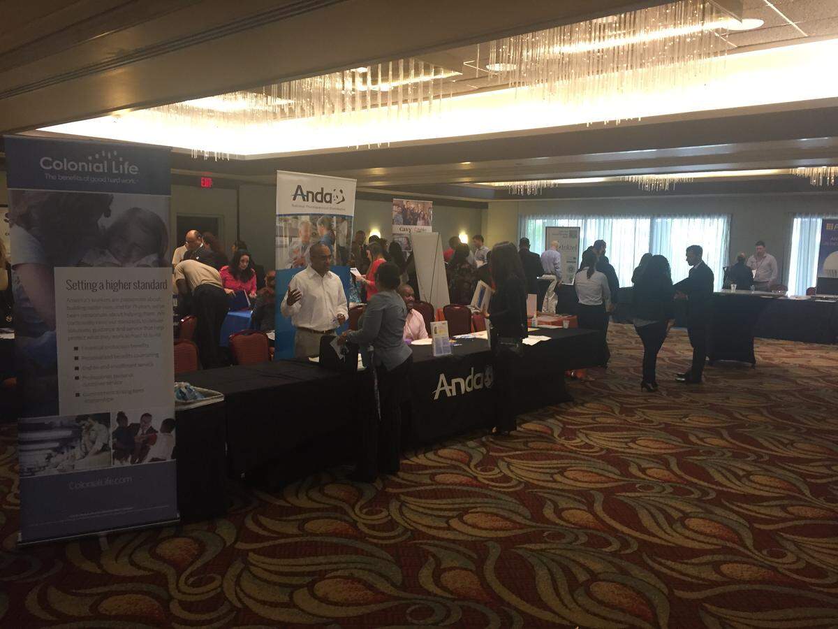 Despite record-low unemployment, job seekers came out in droves to a job fair in Miami Lakes on July 11.