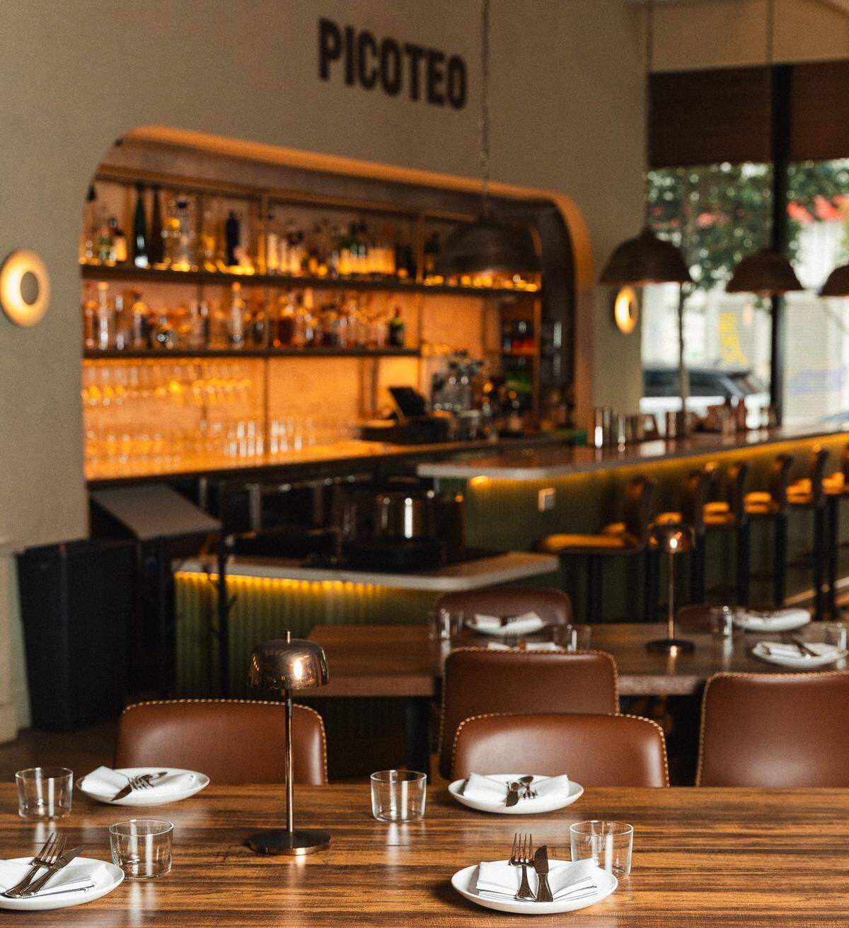 The interior of Picoteo restaurant in Wynwood.