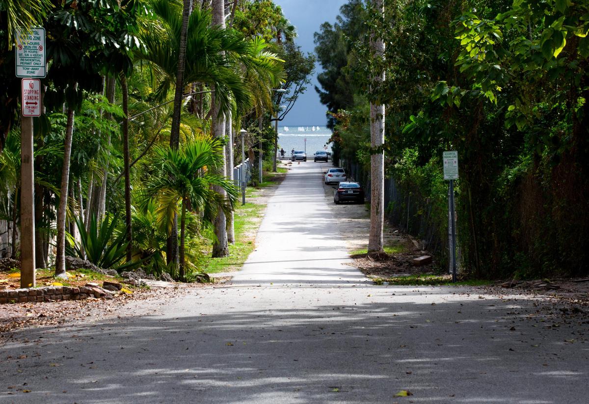 A shabby bayfront plot that lies at the end of Royal Road in Coconut Grove has been transformed into a pocket park called Big Hill Park.