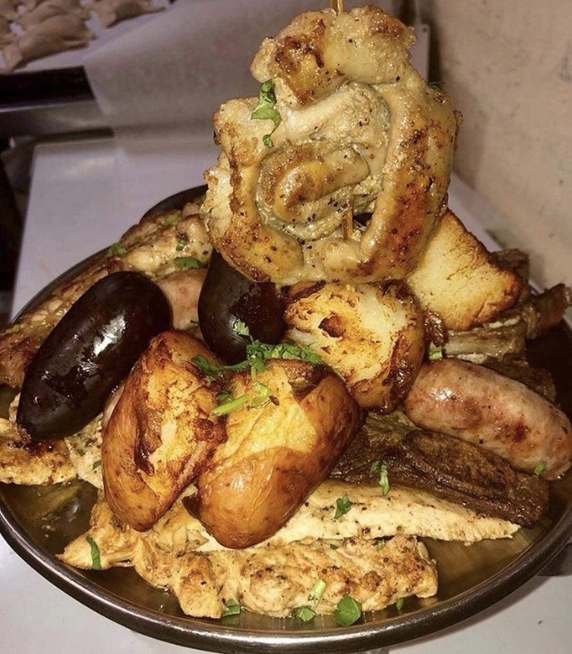 A Chilean parrillada at Sabores Chilenos restaurant in Miami.