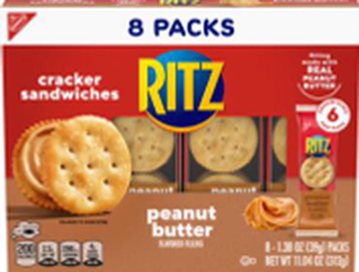 8-pack boxes of RITZ Peanut Butter Cracker Sandwiches