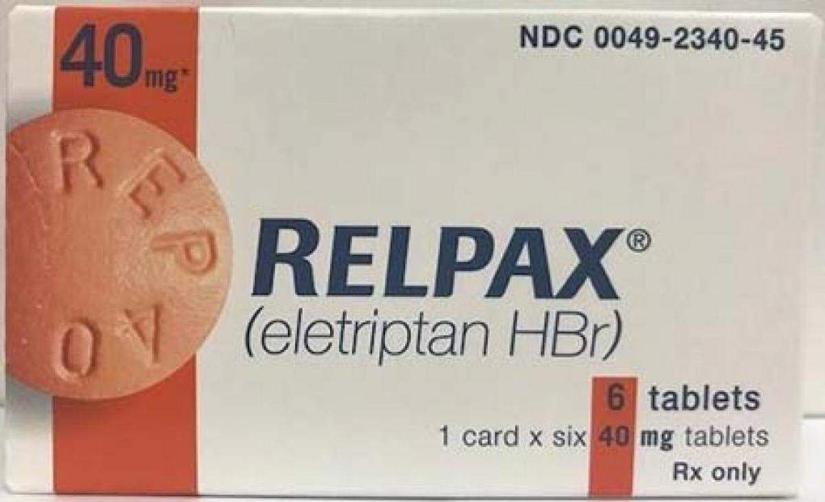 A Six-tablet box of Relpax