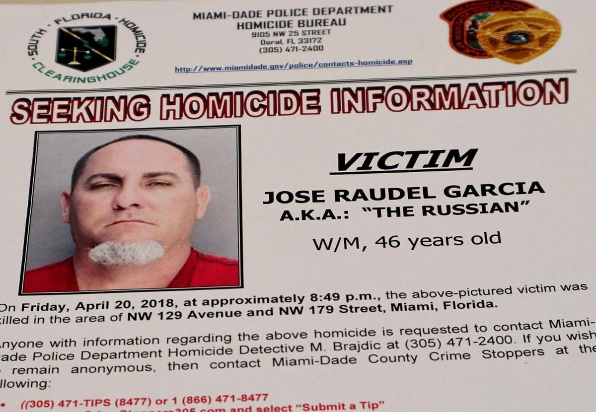 Jose Raudel Garcia was shot and killed at a cockfighting arena in Northwest Miami-Dade in April 2018.