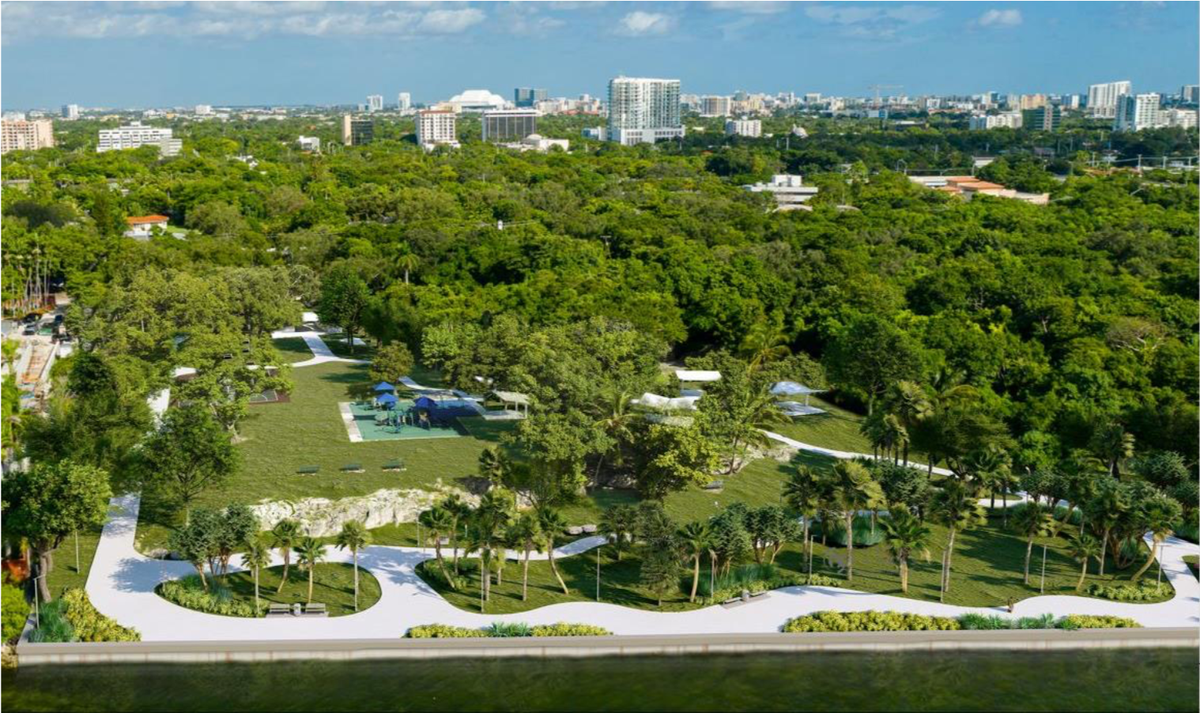 A rendering of Alice Wainwright Park after renovations.