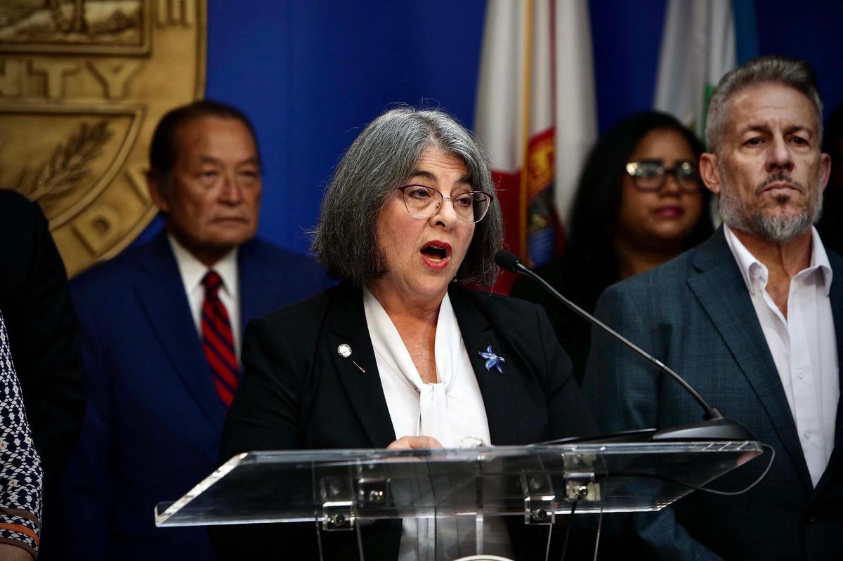 Miami-Dade Mayor Daniella Levine Cava on April 8, addressing the affordability crisis in Miami-Dade County.