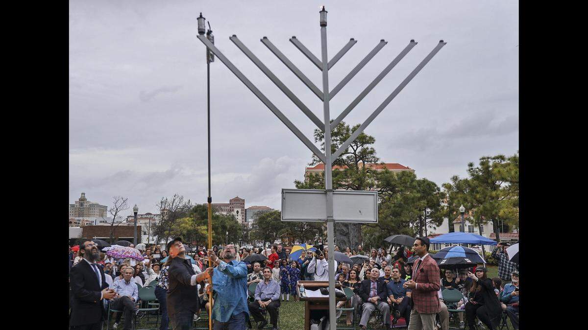 The Coral Gables Festival of Lights Hanukkah celebration will take place from 3 to 5:30 p.m. Sunday, Dec. 10, 2023, at Ponce Circle Park, 2800 Ponce de Leon Blvd. in Coral Gables. There will be music, a firefighters parade with a gelt drop, hot latkes, bracelet-making and a play area for children.