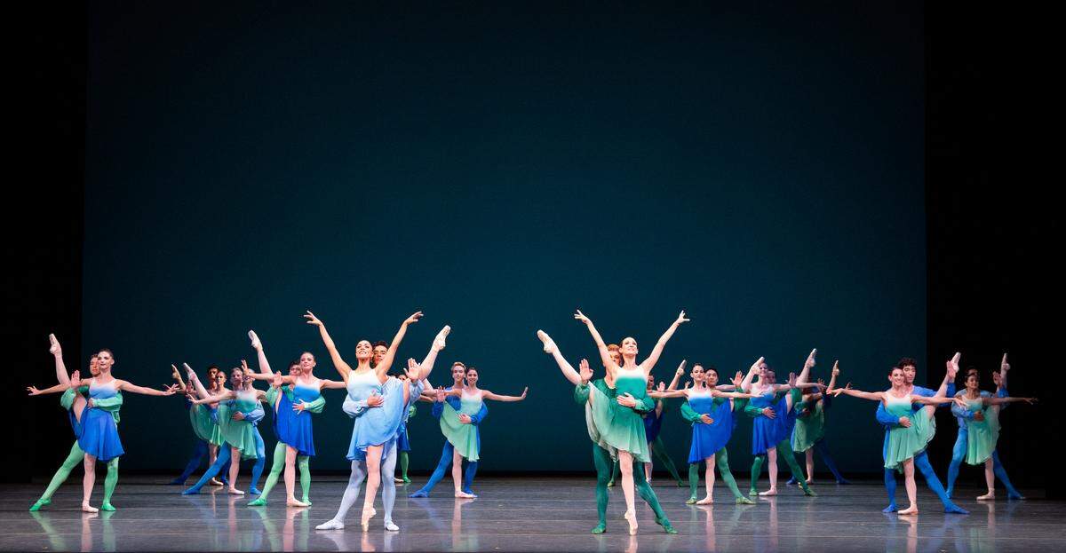 Miami City Ballet dancers in Brahms/Handel, with choreography by Jerome Robbins and Twyla Tharp.