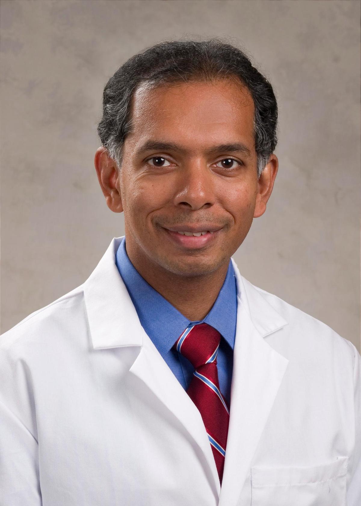Dr. Krishna Komanduri, director of the adult stem cell transplant program at the Sylvester Comprehensive Cancer Center at the University of Miami Miller School of Medicine
