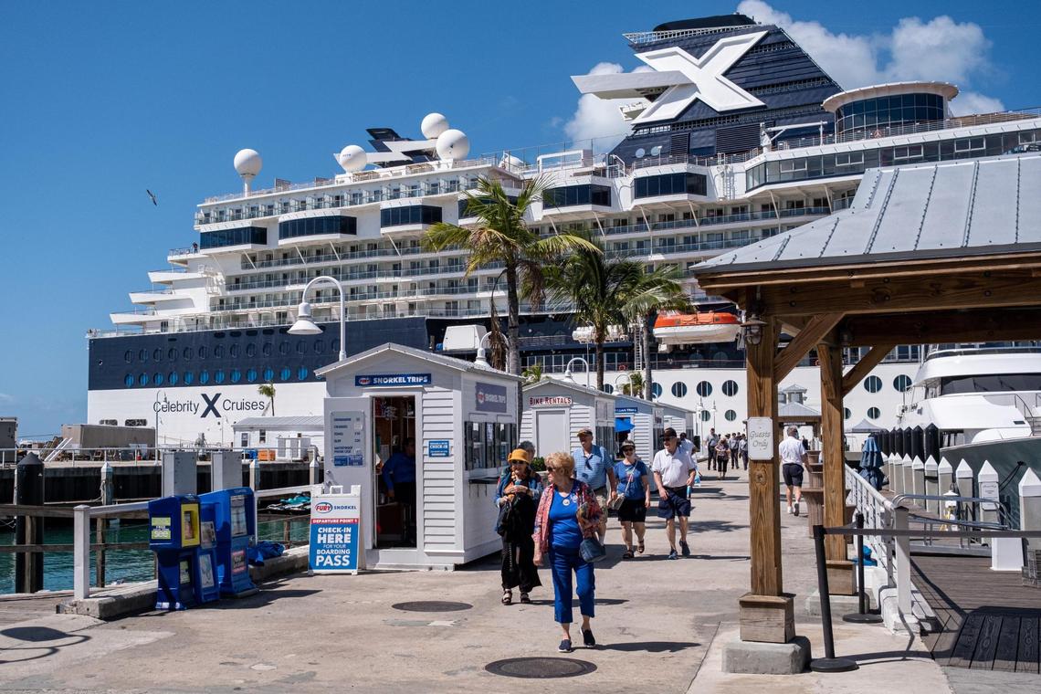 The Celebrity Constellation in port at Key West on Feb. 26, 2022.