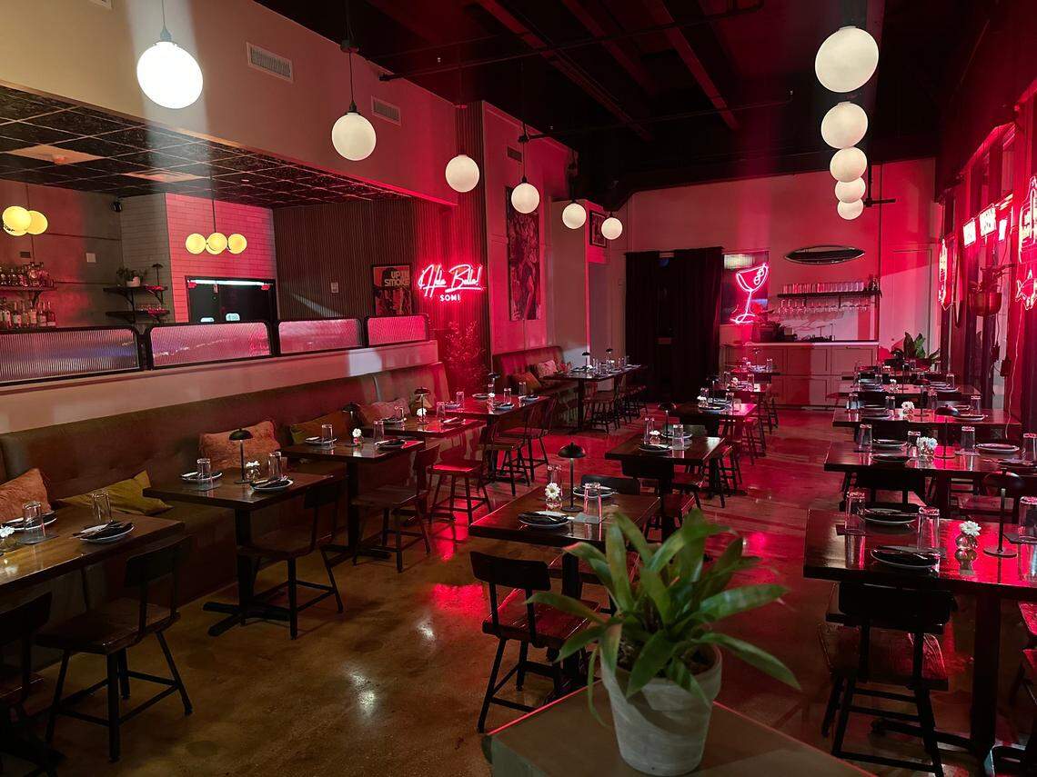 The interior of Bar Bella restaurant in South Miami.