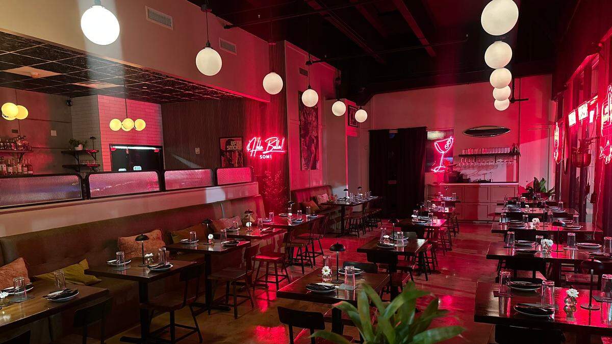 The interior of Bar Bella restaurant in South Miami, which will become Vice City Pizza through September.