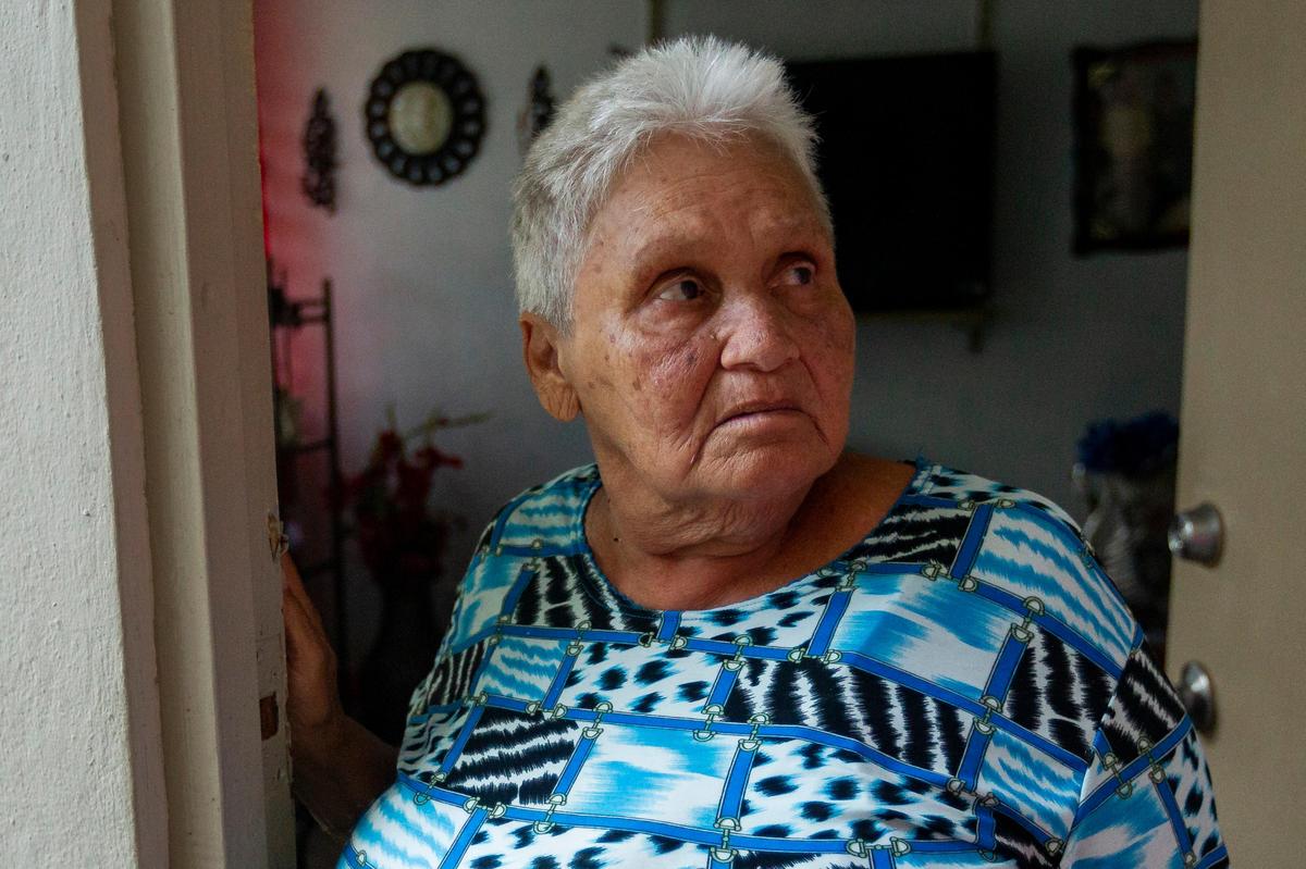 Maria Méndez Rodríguez, 70, of Utuado, Puerto Rico, says communications were so damaged after Hurricane Maria that it took more than 40 days for her to talk to her children on the U.S. mainland. “I missed my family so much,” she recalls. But, she adds, “my neighbors acted like my family.”