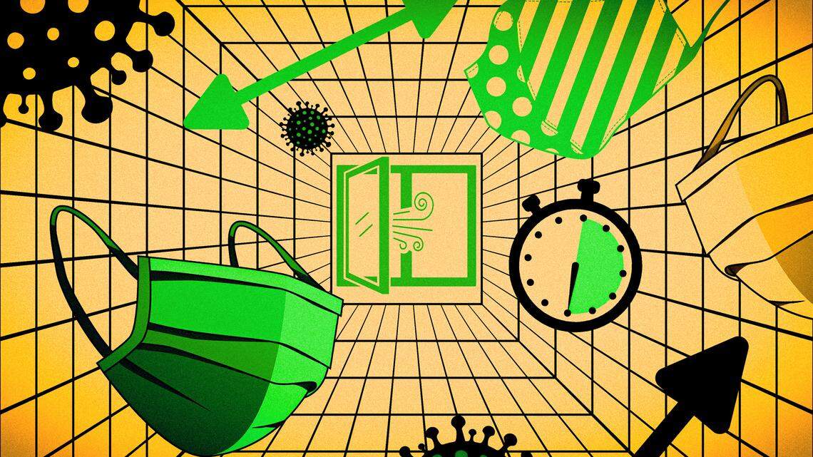 Two MIT professors have proposed a new approach to estimating the risks of exposure to Covid-19 under different indoor settings based on the number of people, the size of the space, the kinds of activity, whether masks are worn, and the ventilation and filtration rates.