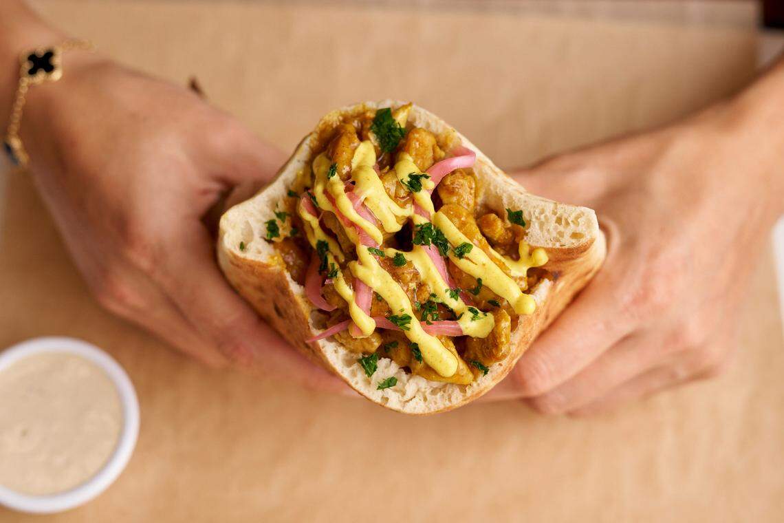 Chicken shawarma from Motek Café in downtown Miami.