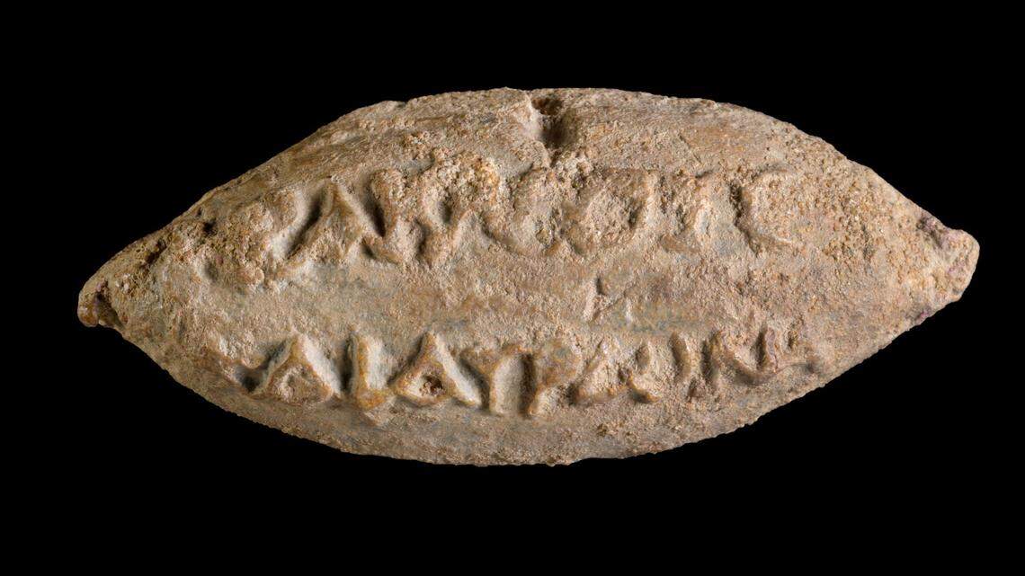 Archaeologists excavating Yavne unearthed a “rare” 2,200-year-old lead sling bullet with a Greek inscription calling for victory in battle.