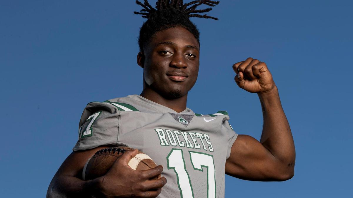 Miami Central High School’s Ezekiel Marcelin is one of the key returners for a Rockets’ squad that enters the season ranked fifth nationally and looking for its fifth consecutive state title.
